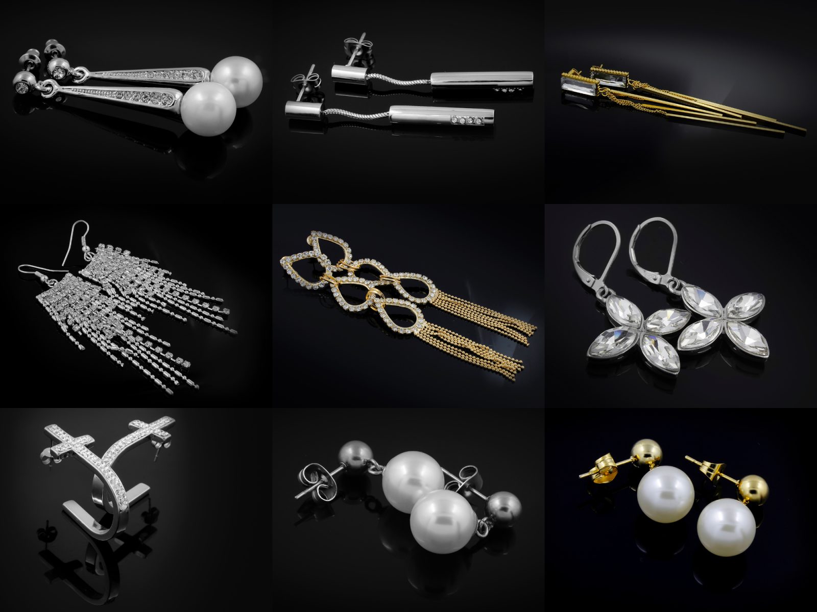 Razne muške naušnice za različite preferencije